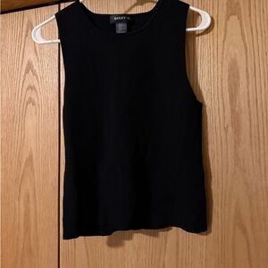 Bailey 44 Elegant ribbed Black Tank Top